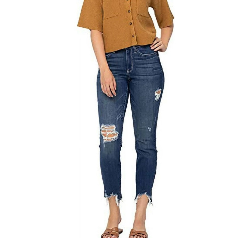 Judy Blue Distressed Slim Fit Jeans –‎ Size 7/28